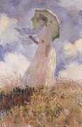 Claude Monet The Walk,Lady with Parasol painting